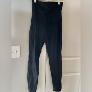 Quince Black Maternity Leggings